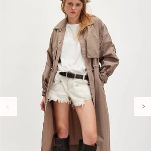 NWT NEVER WORN Free People Tan Trench Coat